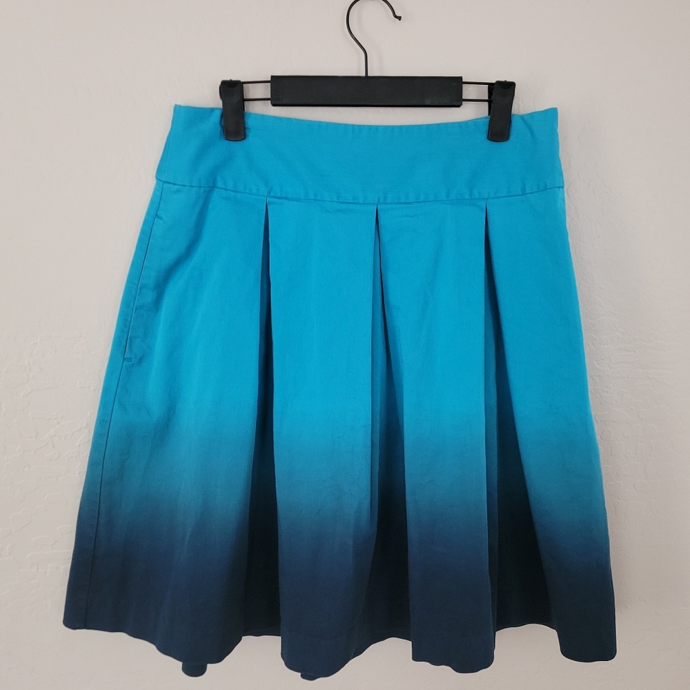 Express Blue Ombre A-Line Skirt